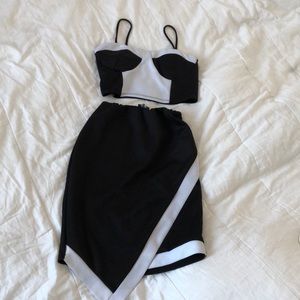 Two piece monochrome set